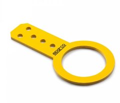 SPARCO 01627GI, буксировочный крюк (FIA), 80 мм., желтый