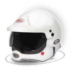 BELL MAG-10 RALLY PRO WHITE (HANS), шлем для автоспорта, белый