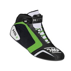 OMP KS-1, ботинки для картинга, черный/белый/зеленый