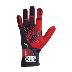OMP KS-4, перчатки для картинга, красный/черный