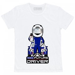 SPARCO T-SHIRT FUTURE DRIVER, футболка детская, белый