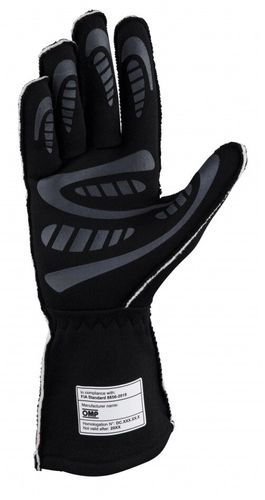 OMP FIRST EVO, перчатки для автоспорта, черный