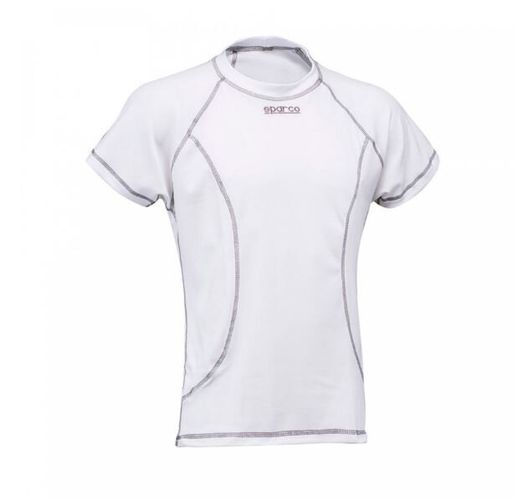 SPARCO BASIC, футболка с коротким рукавом для картинга, белый