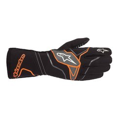 ALPINESTARS TECH-1 KX V2, перчатки для картинга, черный/оранжевый