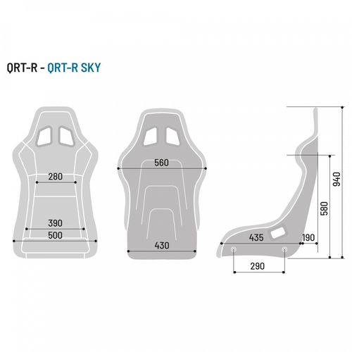 SPARCO QRT-C 20, сиденье для автоспорта, карбон