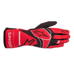 ALPINESTARS TECH-1 K RACE S V2 SOLID, перчатки для картинга, красный/черный/серый