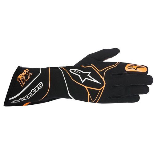 ALPINESTARS TECH 1-KX, перчатки для картинга, черный/оранжевый