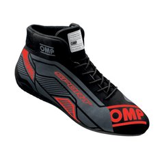OMP SPORT 2022, ботинки для автоспорта, черный/красный