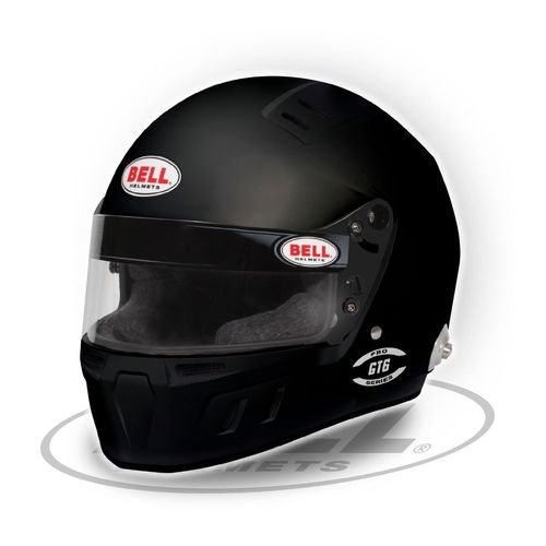 BELL GT6 PRO MATTE BLACK (HANS), шлем для автоспорта, черный мат
