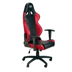 OMP WHEELED CHAIR, офисное кресло, черный/красный