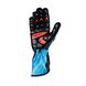 OMP KS-2R ART, перчатки для картинга, черный/голубой