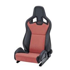 RECARO SPORTSTER CS (с подогревом), спортивное сиденье, Vynil black / Dinamica red, черный/красный