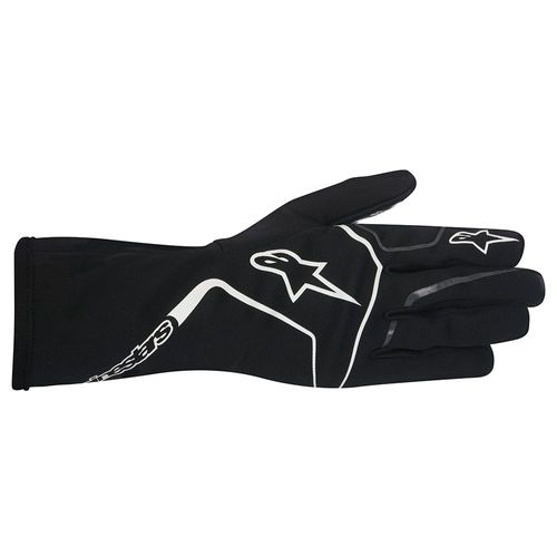 ALPINESTARS TECH 1-K RACE, перчатки для картинга, черный/белый