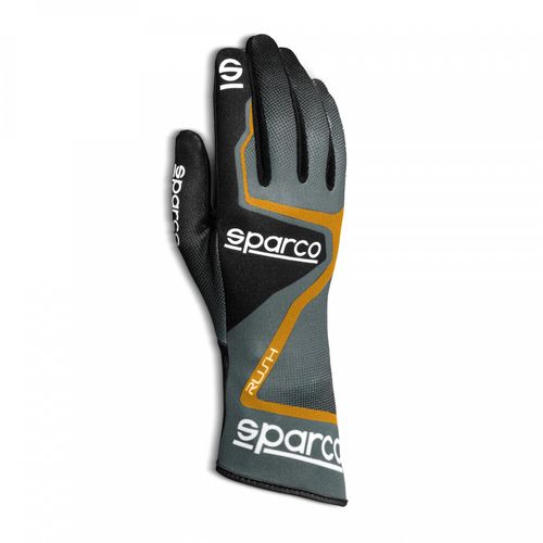 SPARCO RUSH, перчатки для картинга, серый/оранжевый, р-р 8