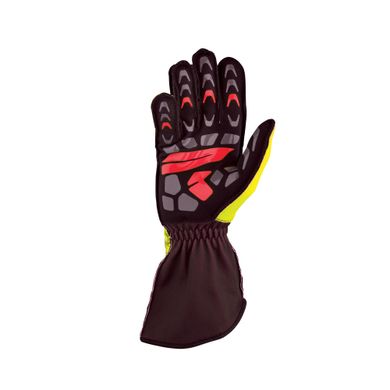 OMP KS-2R 2022, перчатки для картинга, желтый/черный