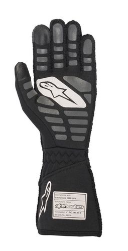 ALPINESTARS TECH 1-ZX V2, перчатки для автоспорта, черный/серый/белый