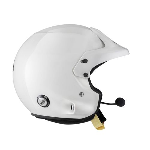 STILO TROPHY DES PLUS COMPOSITE - FIA 8859-15, Hans FIA8858-10, шлем для автоспорта, белый/синий