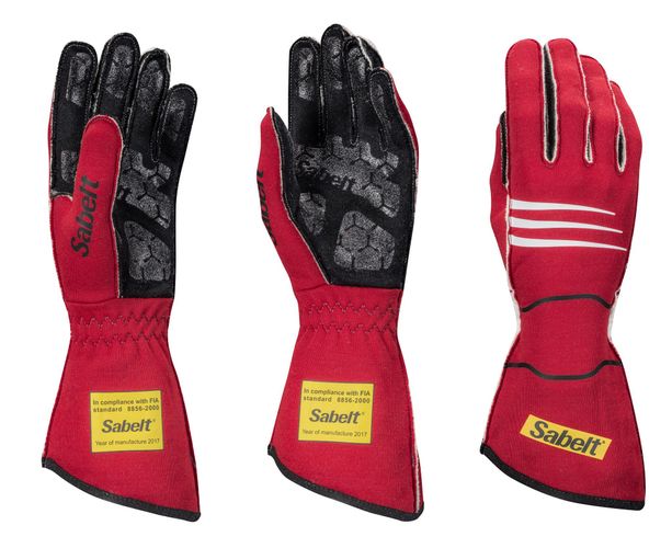 SABELT HERO TG-9, перчатки для автоспорта, красный, р-р