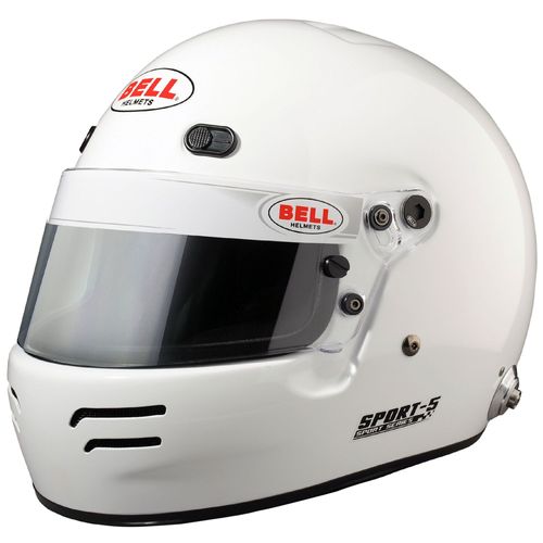 BELL SPORT5 HANS, шлем для автоспорта, белый