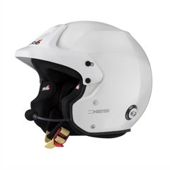STILO TROPHY DES PLUS COMPOSITE - FIA 8859-15, Hans FIA8858-10, шлем для автоспорта, белый/черный