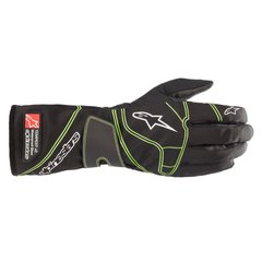 ALPINESTARS TEMPEST V2 WP 2021, перчатки влагостойкие, черный/зеленый