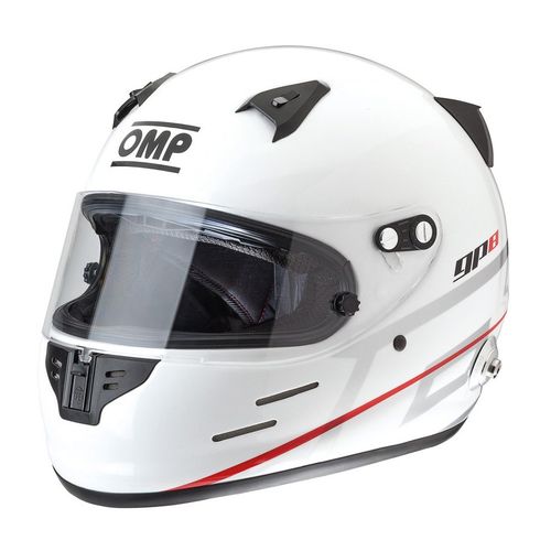 OMP GP8 EVO, шлем для автоспорта, белый