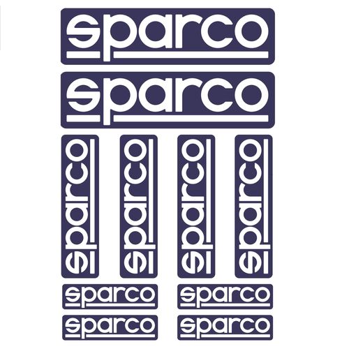 SPARCO 09003, набор наклеек, 10шт.