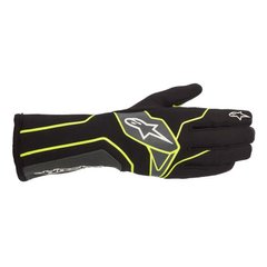 ALPINESTARS TECH-1 K V2, перчатки для картинга, черный/желтый