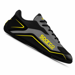 SPARCO S-POLE, кроссовки повседневные, черный/серый/желтый