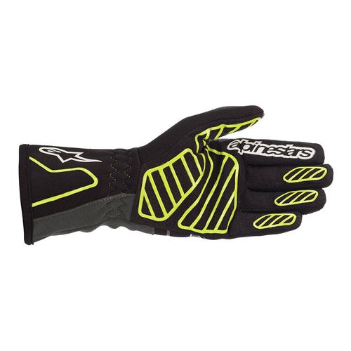 ALPINESTARS TECH-1 K V2, перчатки для картинга, черный/желтый