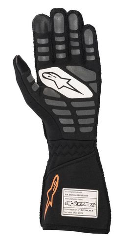 ALPINESTARS TECH 1-ZX V2, перчатки для автоспорта, черный/серый/оранжевый