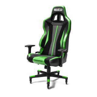 SPARCO TROOPER, офисное кресло, черный/зеленый