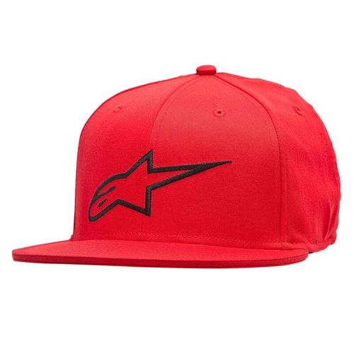 ALPINESTARS AGELESS FLATBILL HAT, бейсболка, красный