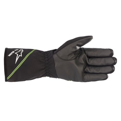 ALPINESTARS TEMPEST V2 S WP YOUTH 2021, перчатки влагостойкие, черный/зеленый