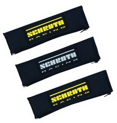 SCHROTH 00209, накладки на ремни безопасности 3“ (75 мм), черный/желтый