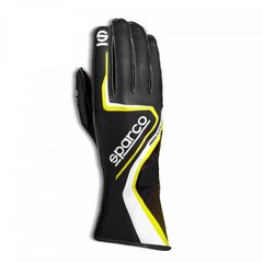 SPARCO RECORD, перчатки для картинга, черный/желтый