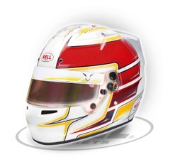 BELL KC7-CMR LEWIS HAMILTON KARTING, шлем для картинга, белый/красный