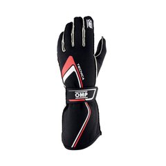 OMP TECNICA 2021, перчатки для автоспорта, черный/красный