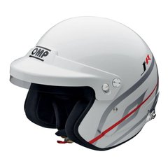 OMP J-R Hans, шлем для автоспорта , белый