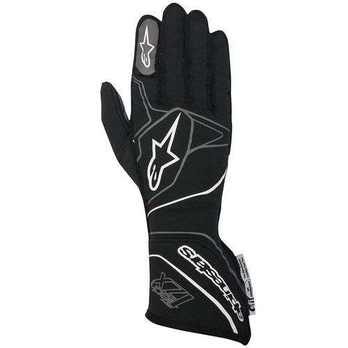 ALPINESTARS TECH 1-ZX, перчатки для автоспорта, черный/белый, р-р M