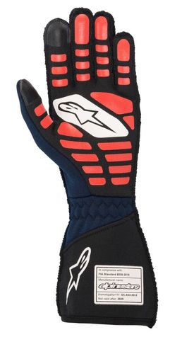 ALPINESTARS TECH 1-ZX V2, перчатки для автоспорта, синий/черный/красный