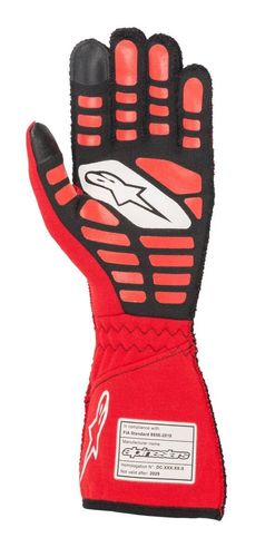 ALPINESTARS TECH 1-ZX V2, перчатки для автоспорта, красный/черный/белый