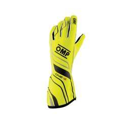 OMP ONE-S, перчатки для автоспорта, желтый