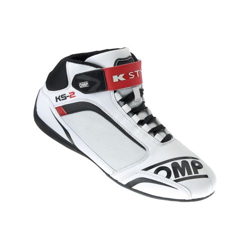 OMP KS-2, ботинки для картинга, белый/черный/красный