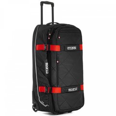 SPARCO TOUR TROLLEY BAG, сумка дорожная, черный/красный