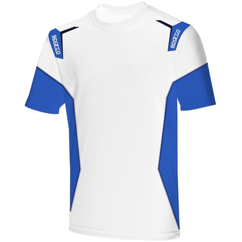 SPARCO T-SHIRT SKID, футболка, белый/синий